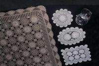100% Cotton Hand Crochet lace Tablecloth; Doilies;Placemats & Runners