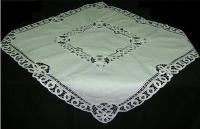 Cotton Embroidery with Battenburg lace tablecloths