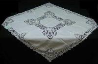 Hand Embroidery with lace inserted Tablecloths