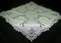 Cotton Hand Embroidery with Battenburg Lace tablecloths